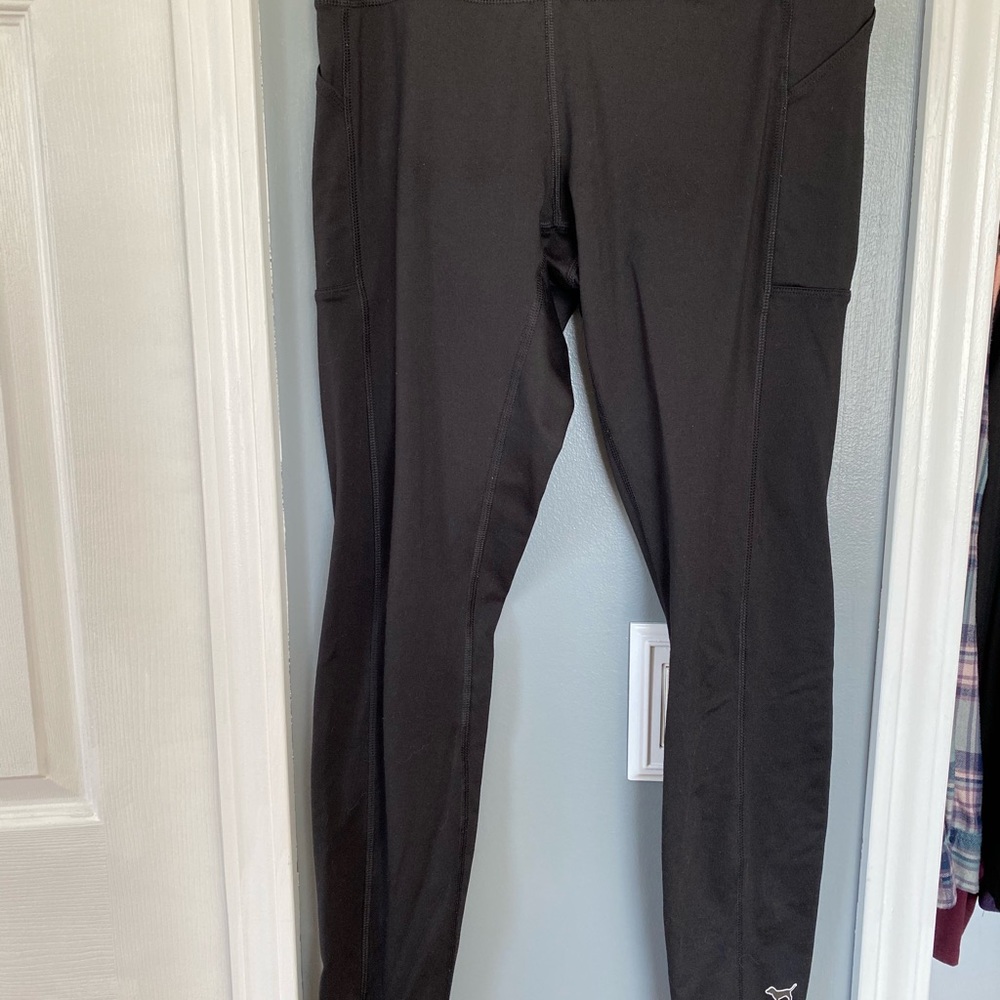 PINK high waited leggings with pockets